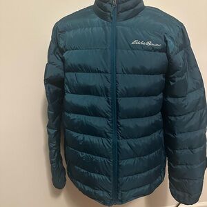 Eddie Bauer Men's Green Puffer Jacket